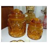 60's-70's Mod Moon & Stars Pattern Cannisters