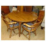 Solid Everyday Round Dining Table & Chairs