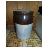 #4 Brown & White Churn Crock