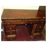 Antique Leather Top Desk