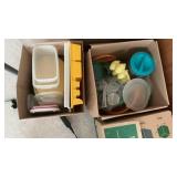 (2) Boxes Of Retro Made In USA Tupperware