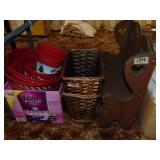 Doll Bench, Christmas Linens, Baskets
