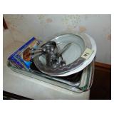 Large Lot Of Baking Pans