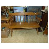 Maple Tell City Type Hall Bench