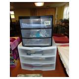 (2) Organizers Full Of Art & Sewing Supplies