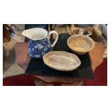 Mini Crock Bowl, Butter Mold, China Creamer