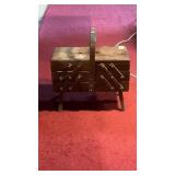 Vintage Sewing Box Full Of Sewing & Crafting