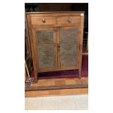 Antique Punched Tin Insert Pie Safe