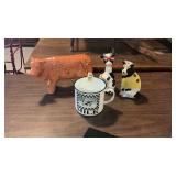 Ceramic Country Cow Decor