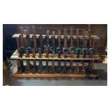 Collection Of Vintage Pipes & Pipe Rack