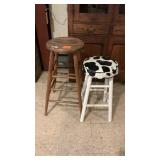 (2) Farmhouse Stools