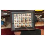 (40) Framed Classic Movie Postage Stamps