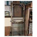 Queen Ann Style Screen Door W/Antique Advertising