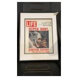 Framed 1972 Life Magazine Dallas CB Roger Staubach
