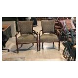 (2) French Louis XVI Style Accent Chairs