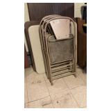 (2) Folding Card Tables & (4) Chairs