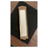 Vintage Precision Brass & Glass Advertising Frame