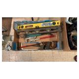 Lot Tools, Levels, Pipe Wrench, Vice Grips +