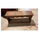 Small Pine Crock Bench