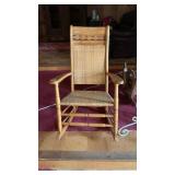 East Lake Style Carved Cane Seat & Back Rocker