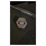 Amethyst and Seed Pearl Filigree Ring