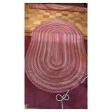 Quality Mauve Tone Braided Area Rug