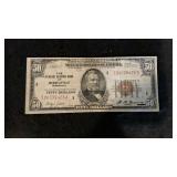 1929 $50 Fifty Dollar Brown Seal Note -Minneapolis