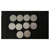 (10) Eisenhower Dollars US Currency