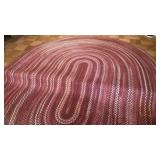 Large Quality Mauve Tone Braided Area Rug