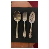 (3) Nice Serving Silverplate Utensils