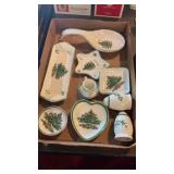 Flat Full Of Spode China Christmas Accessories