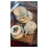 Flat Full Of Spode Christmas China Pieces