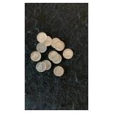 (12)  Silver Mercury Dimes