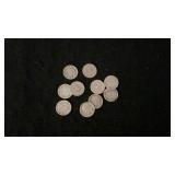 (10) Silver Roosevelt Dimes