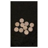 (10) Silver Roosevelt Dimes