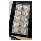 (1) 1935 (1) 1935 E (3) 1935 G Silver Certificates
