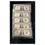 (2) 1957 A (3) 1957 B Silver Certificates