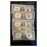 (5) 1957 A Silver Certificates