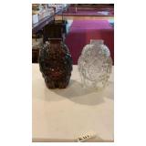 (2) Vintage/Retro Glass Owl Coin Banks