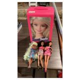 Barbie Doll Truck & (3) Barbie Dolls