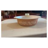 Vintage Spices Pattern Pyrex Casserole Dish