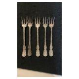 (6) Sterling Whiting Louis XV Cocktail/Berry Forks