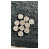 (10) Buffalo Nickels Misc. Dates