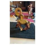 Murano Style Art Glass Elephant Figurine