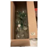 Large Box Of Glass Bottles, Jars, Containers