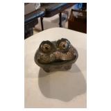 Mid Mod Ceramic Frog Coin Bank Made In Japan
