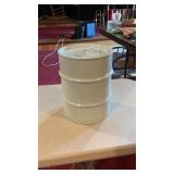 Large Metal Oil Barrel Bank