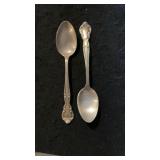 (2) Easterling Sterling Silver Teaspoons
