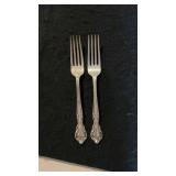 (2) Easterling Sterling Silver Dinner Forks