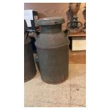 Farm Primitive Metal Cream Can